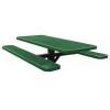 Single Post Mount Rectangle Expanded Metal Picnic Table